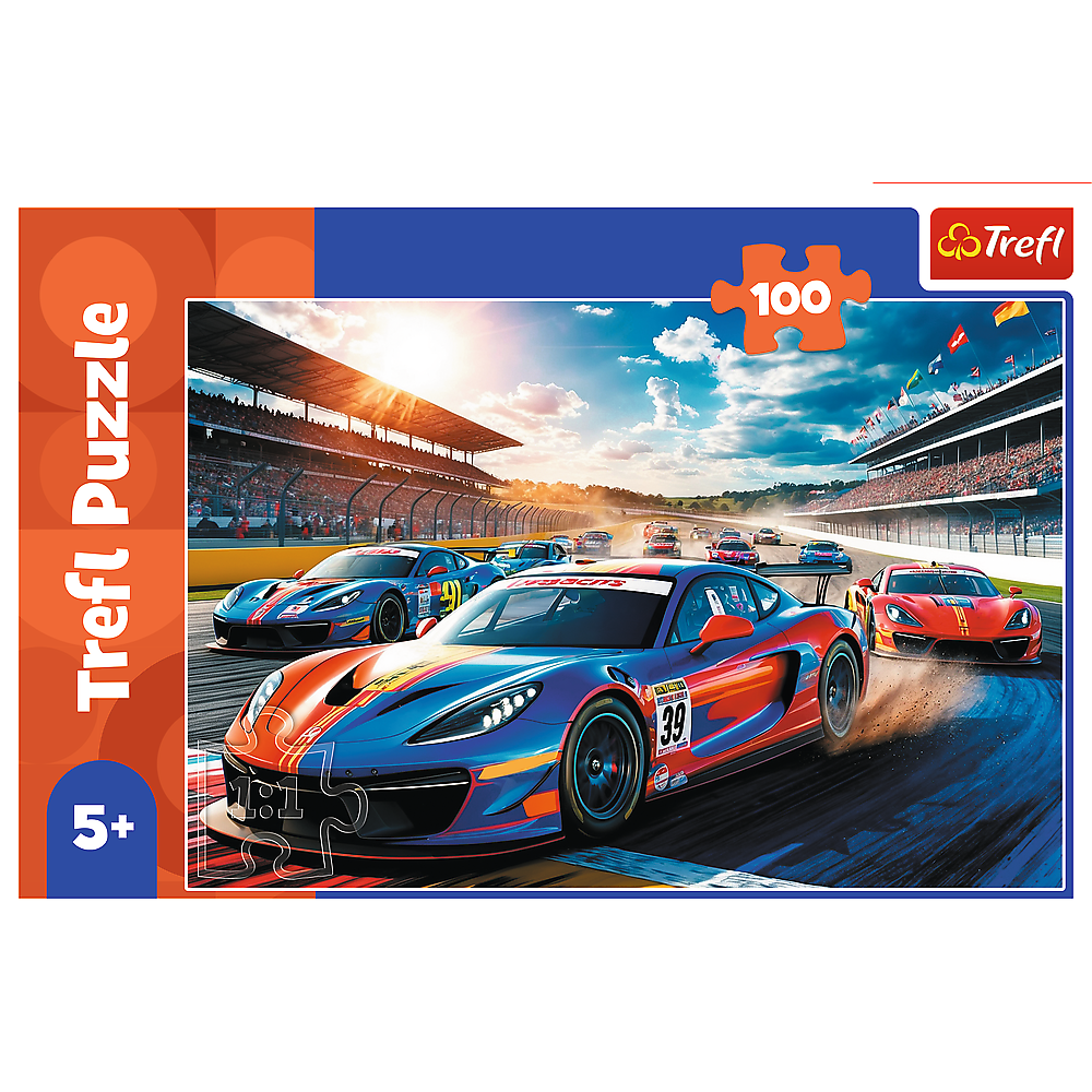 TREFL 17403 Puzzle 100 Szybka wyścigówka