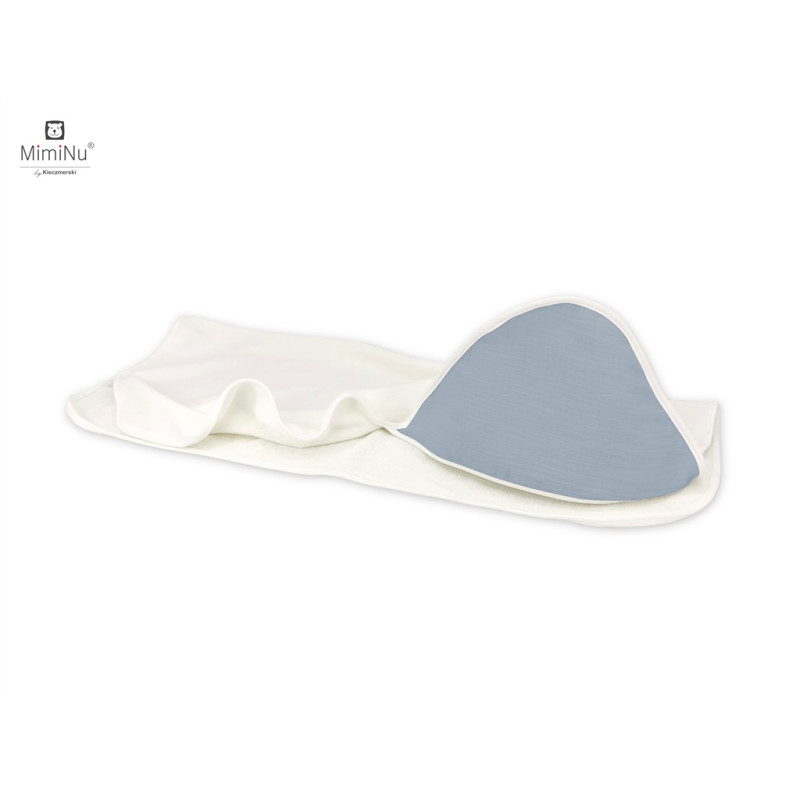 KIECZMERSKI Okrycie kąpielowe 100x100 MUŚLIN bawełna 100% jeans