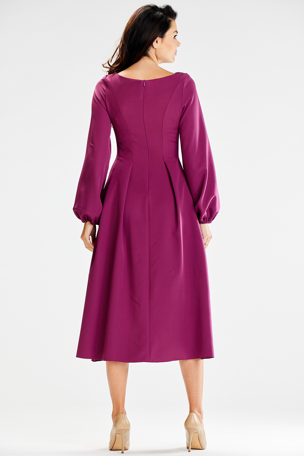 Sukienka Model A595 Plum - awama187176 - Fioletowy - obrazek 3