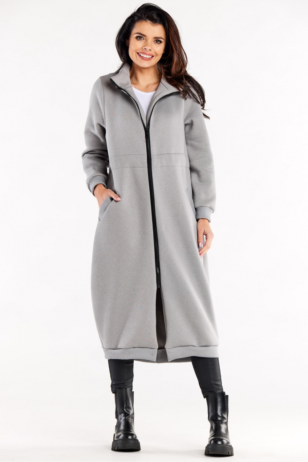 Bluza Damska Model M326 Grey - Infinite You188025 - Szary