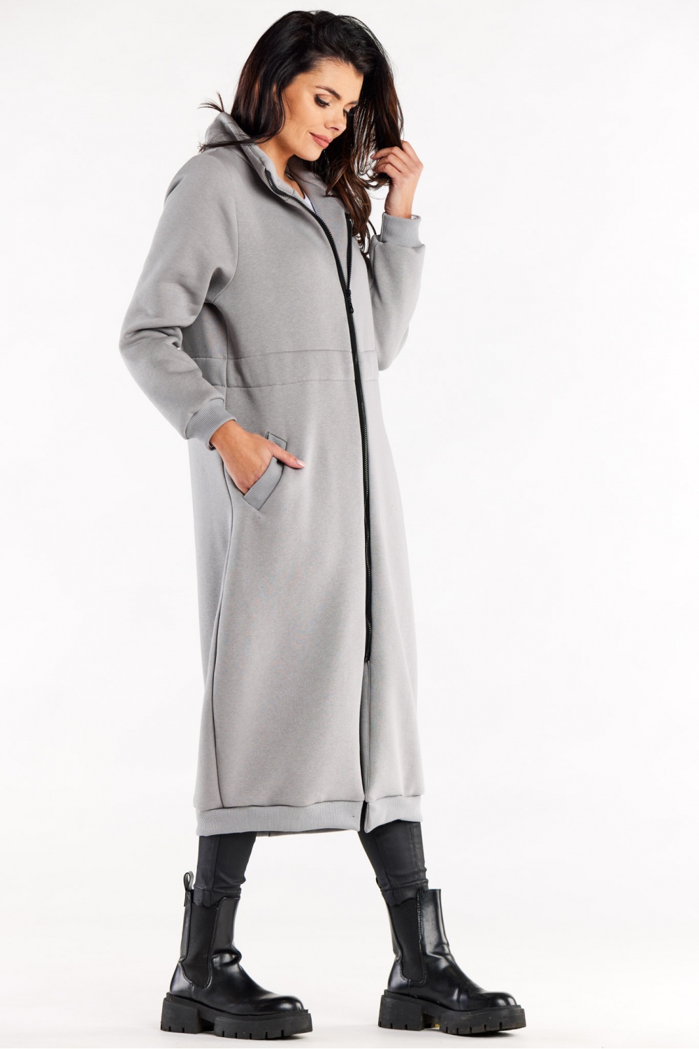 Bluza Damska Model M326 Grey - Infinite You188025 - Szary - obrazek 2