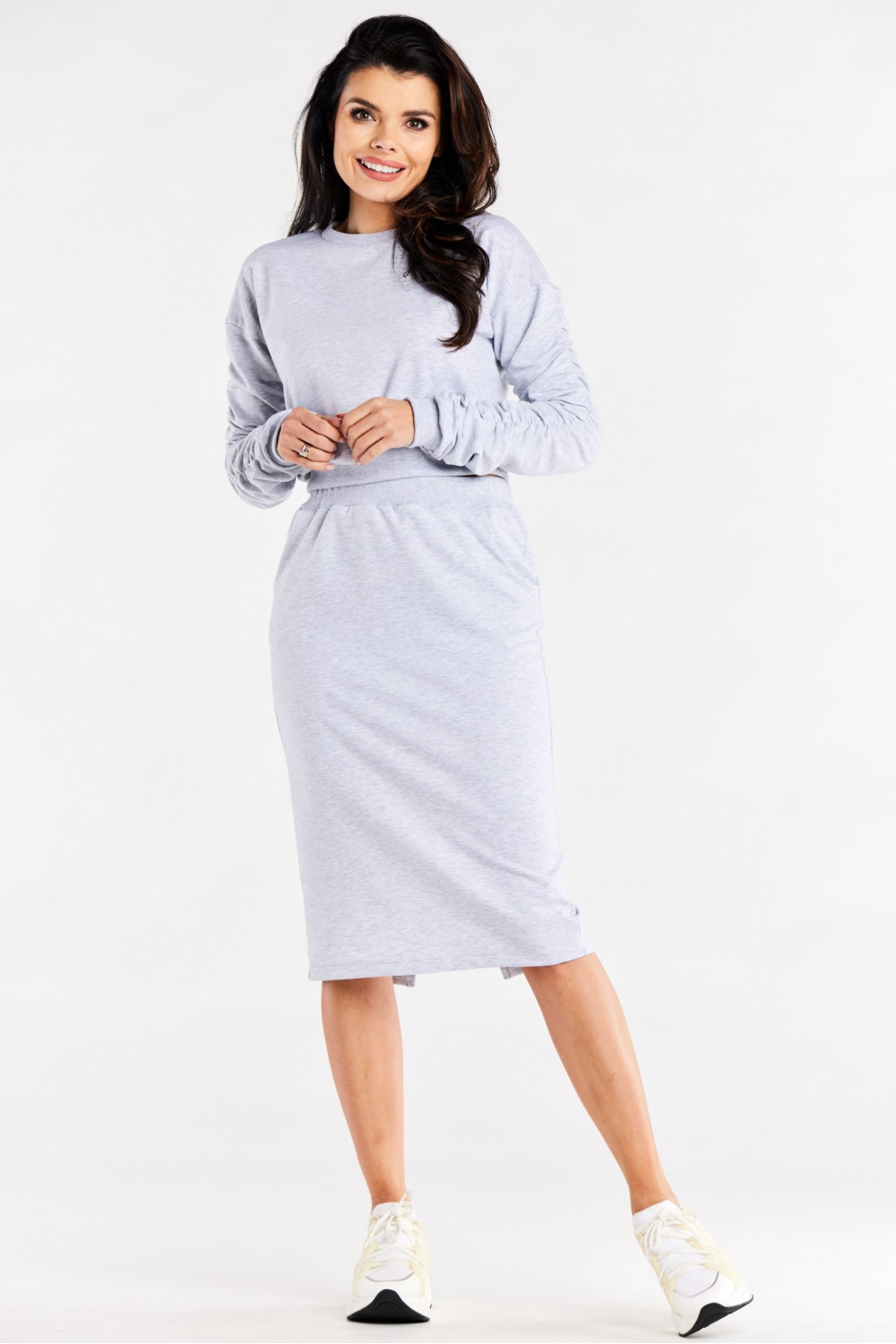 Bluza Damska Model M320 Grey - Infinite You188040 - Szary - obrazek 2