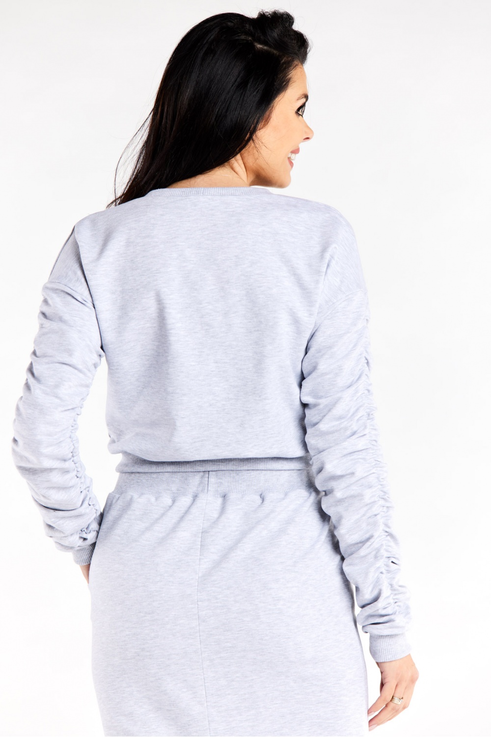 Bluza Damska Model M320 Grey - Infinite You188040 - Szary - obrazek 3