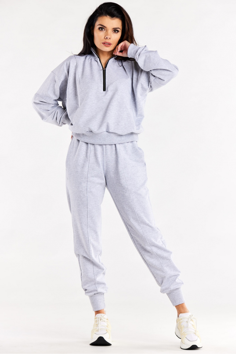 Spodnie Dresowe Model M317 Grey - Infinite You188049 - Szary
