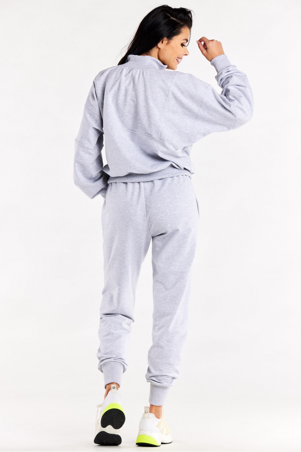 Spodnie Dresowe Model M317 Grey - Infinite You188049 - Szary - obrazek 3