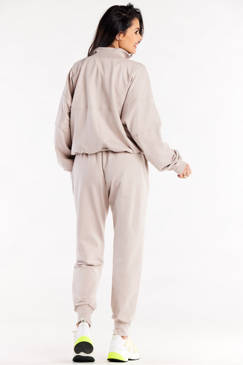 Spodnie Dresowe Model M317 Beige - Infinite You188051 - Beżowy - obrazek 3
