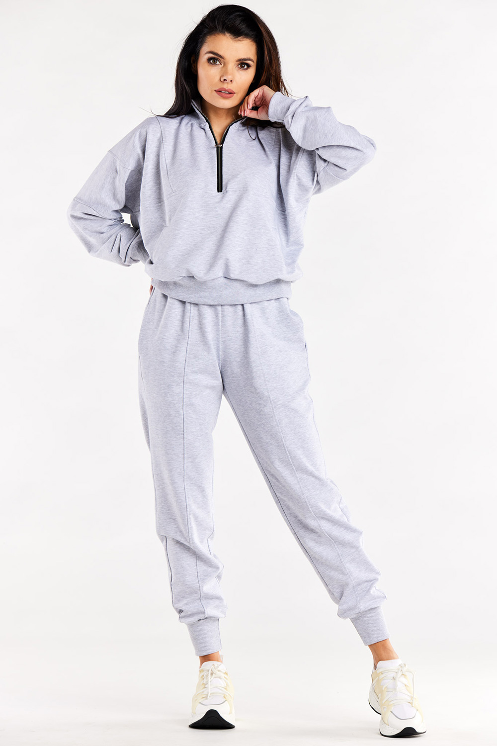 Bluza Damska Model M316 Grey - Infinite You188052 - Szary - obrazek 3