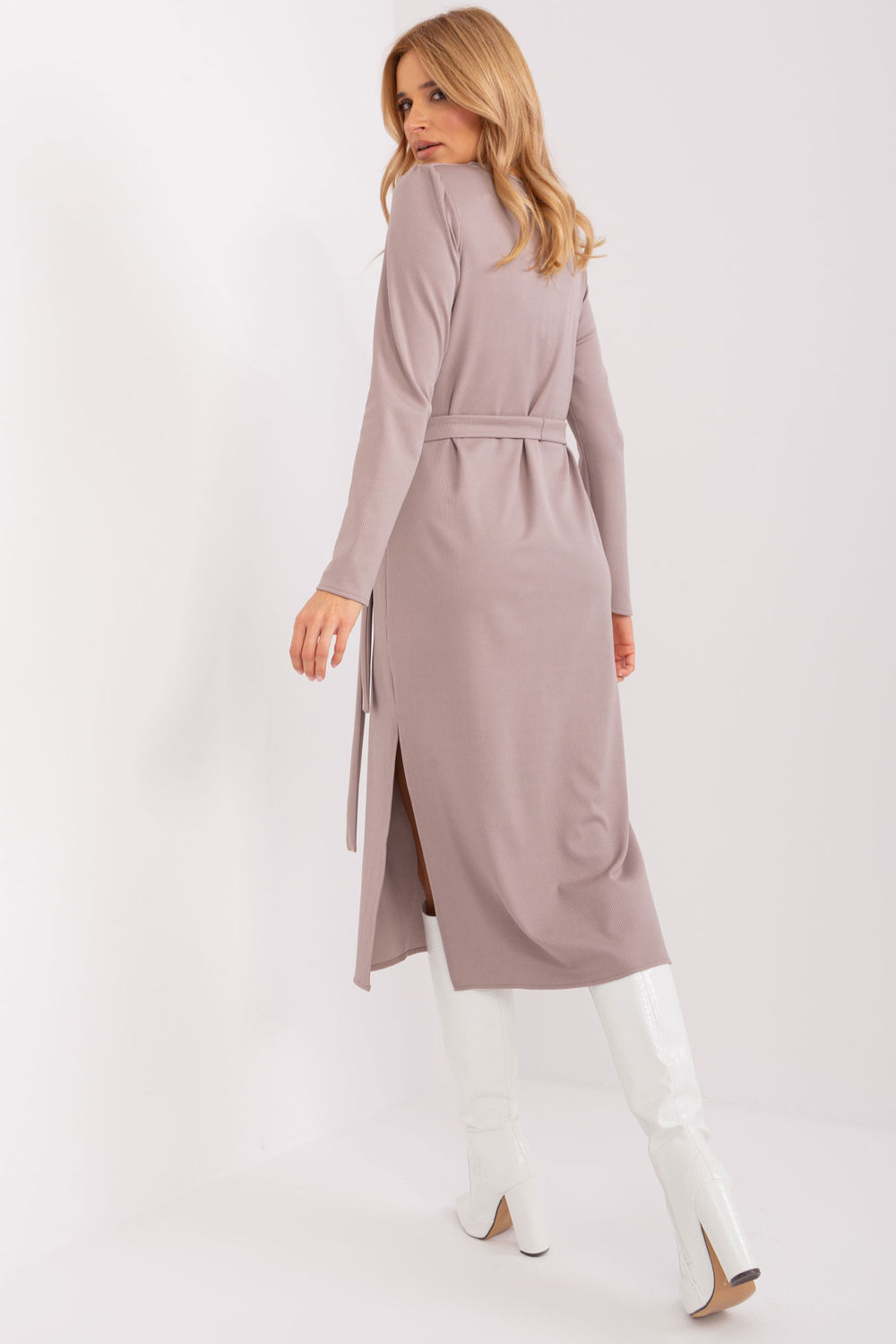 Sukienka Model LK-SK-509447.75P Dark Beige - Lakerta188801 - Beżowy - obrazek 3