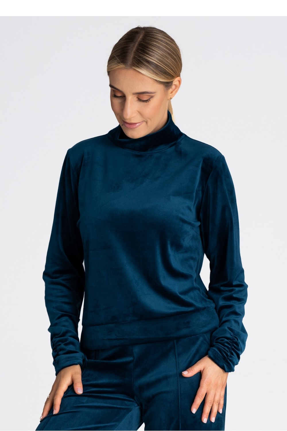 Bluza Damska Model M967 Morski - Figl189275 - Niebieski