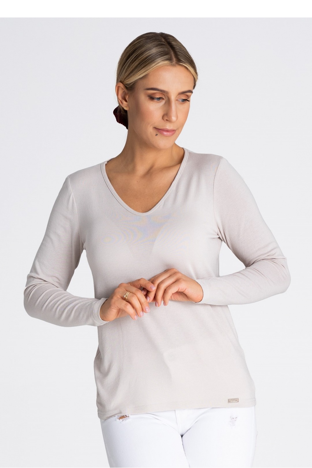Bluzka Model M980 Beige - Figl189293 - Beżowy