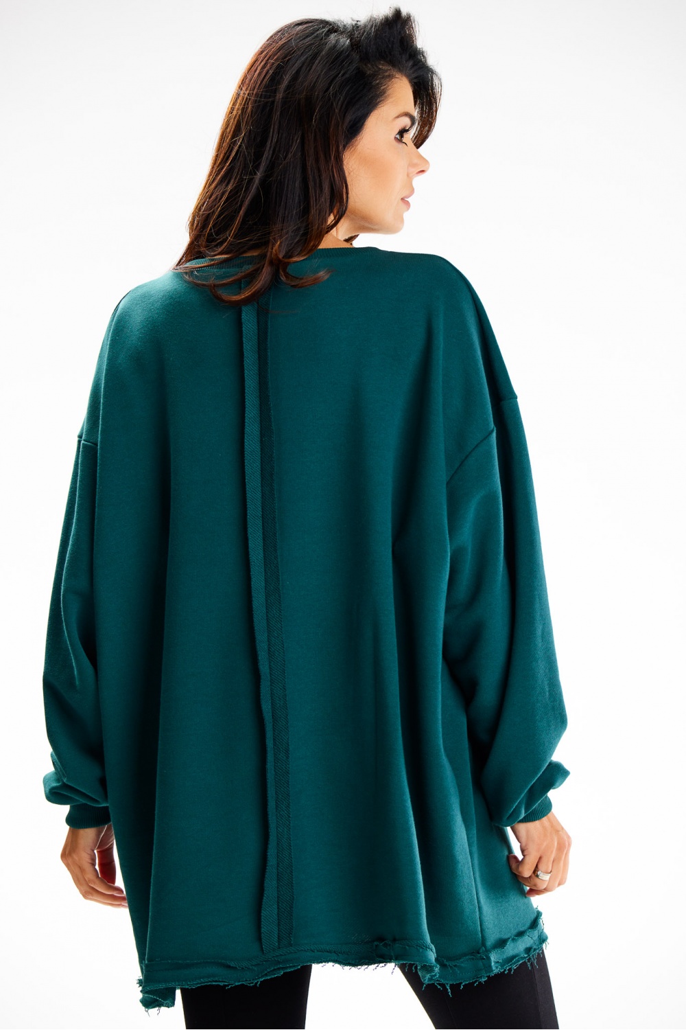 Bluza Damska Model M335 Bottle Green - Infinite You189454 - Zielony - obrazek 2