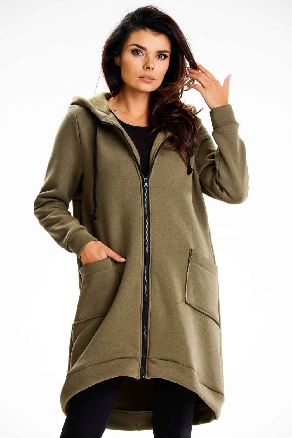 Bluza Damska Model M334 Khaki - Infinite You189456 - Zielony