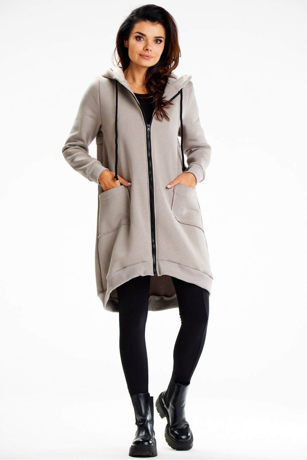 Bluza Damska Model M334 Grey - Infinite You189457 - Szary - obrazek 2