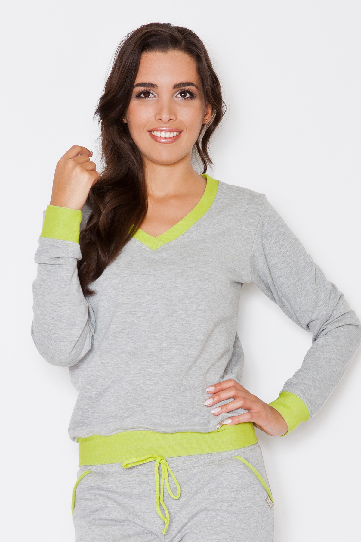 Bluza Damska Model K276 Green - Katrus44719 - Zielony