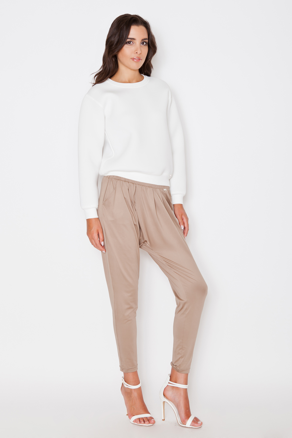 Bluza Damka Model K282 Ecru - Katrus44722 - Beżowy