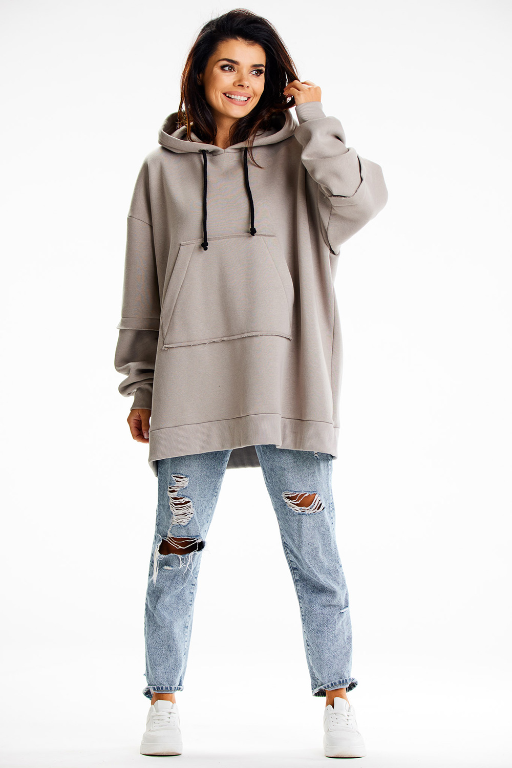 Bluza Damska Model M332 Grey - Infinite You189462 - Szary - obrazek 3