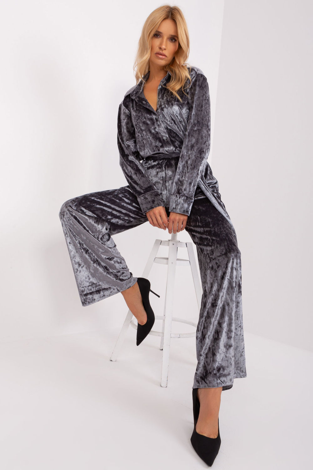 Spodnie Komplet Model LK-KMPL-509427.43 Dark Grey - Lakerta190167 - Szary - obrazek 4
