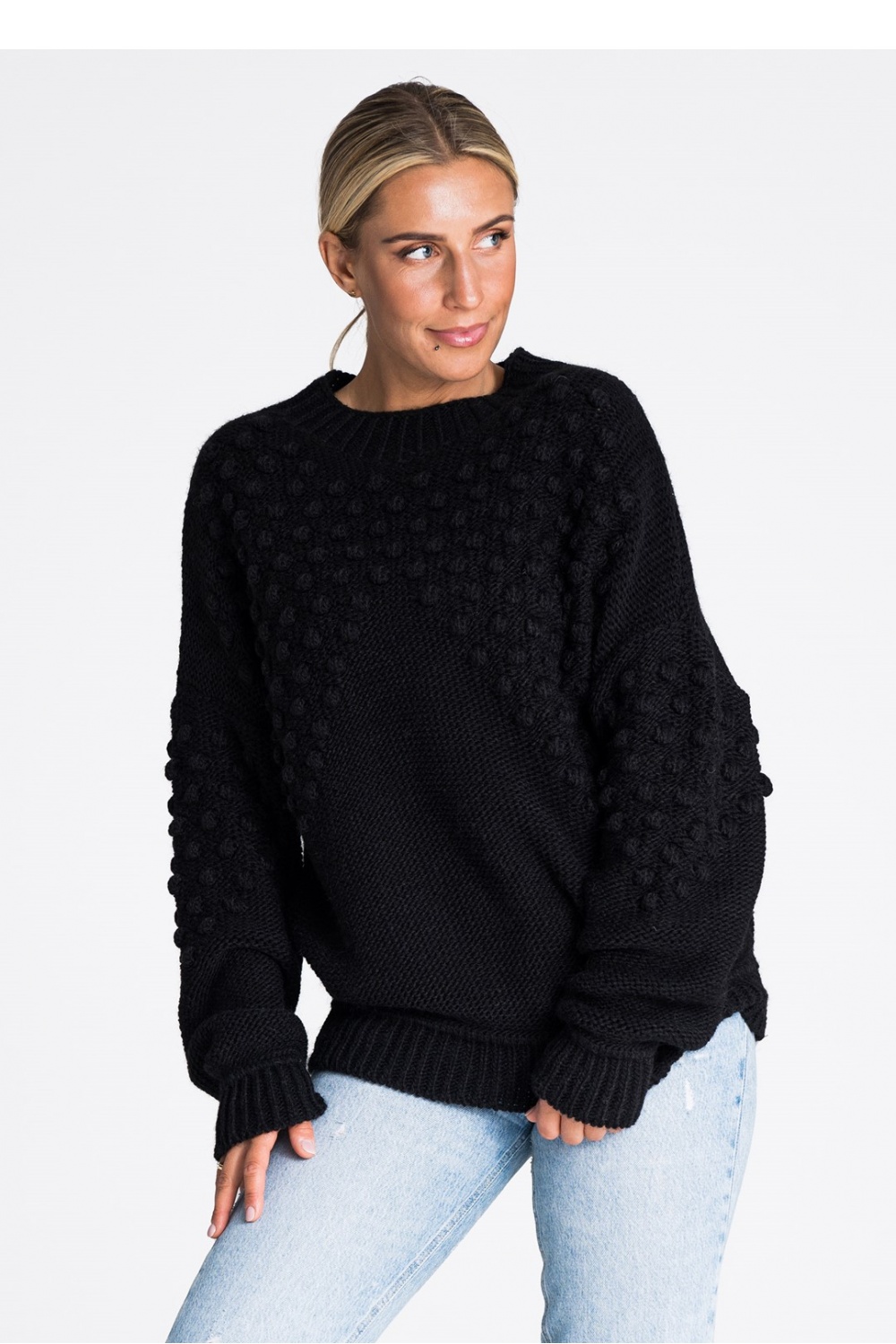 Sweter Damski Model M982 Black - Figl191016 - Czarny - obrazek 2