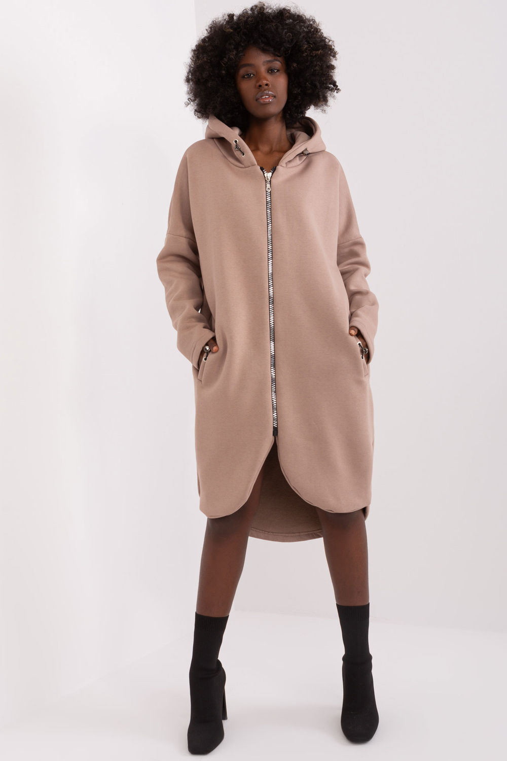 Bluza Damska Model RV-BL-4858-2.97P Dark Beige - Relevance191267 - Beżowy
