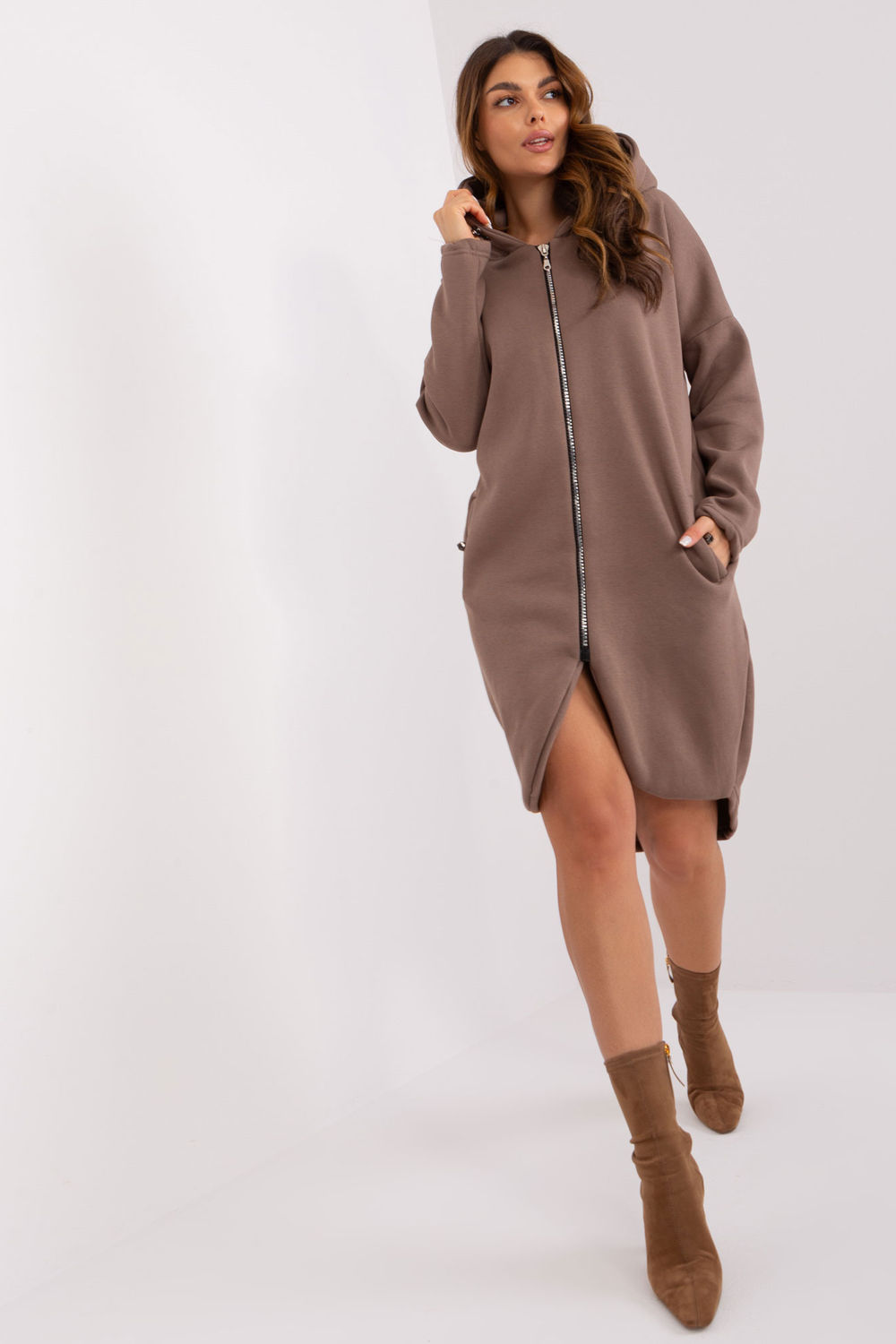 Bluza Damska Model RV-BL-4858-2.97P Brown - Relevance191269 - Brązowy