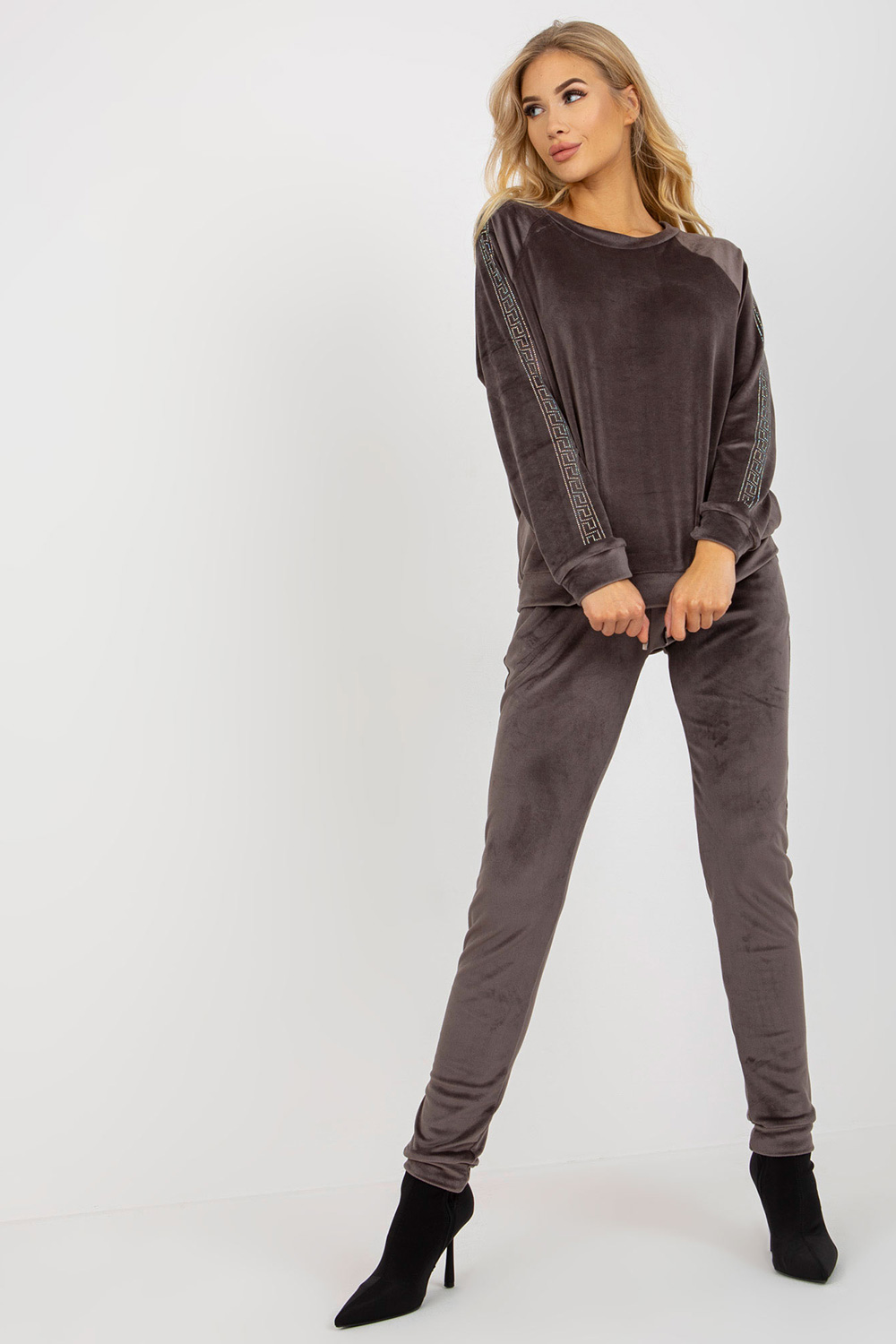 Spodnie Komplet Model RV-KMPL-8436.40 Dark Grey - Relevance191246 - Szary - obrazek 3