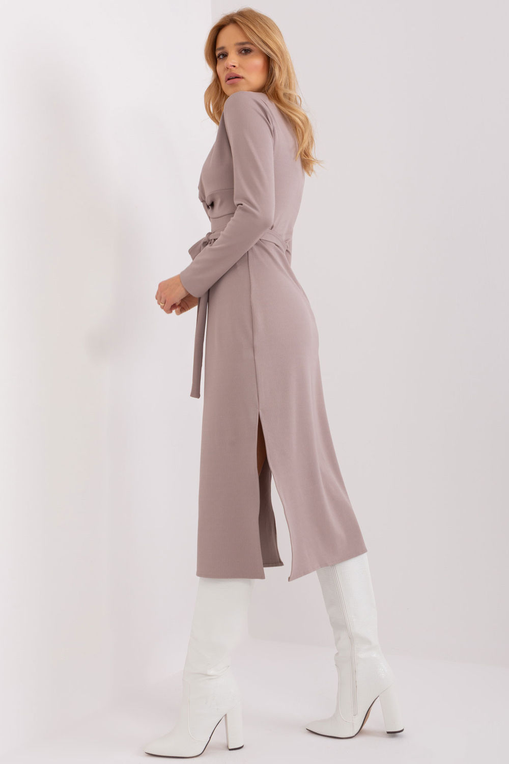 Sukienka Model LK-SK-509456.99 Dark Beige - Lakerta191561 - Beżowy - obrazek 3