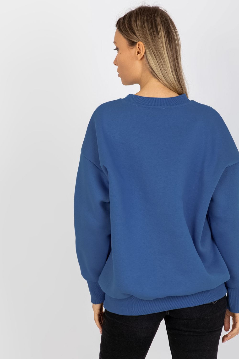 Bluza Damska Model RV-BL-8360.80P Dark Blue - Relevance191757 - Niebieski - obrazek 3