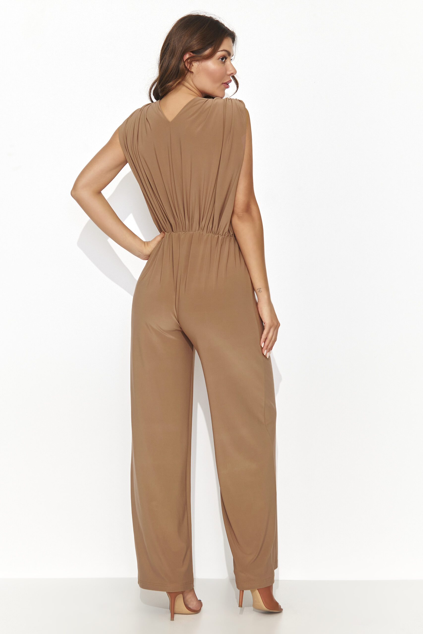 Kombinezon Damski Model NU480 Camel - Numinou192050 - Brązowy - obrazek 2