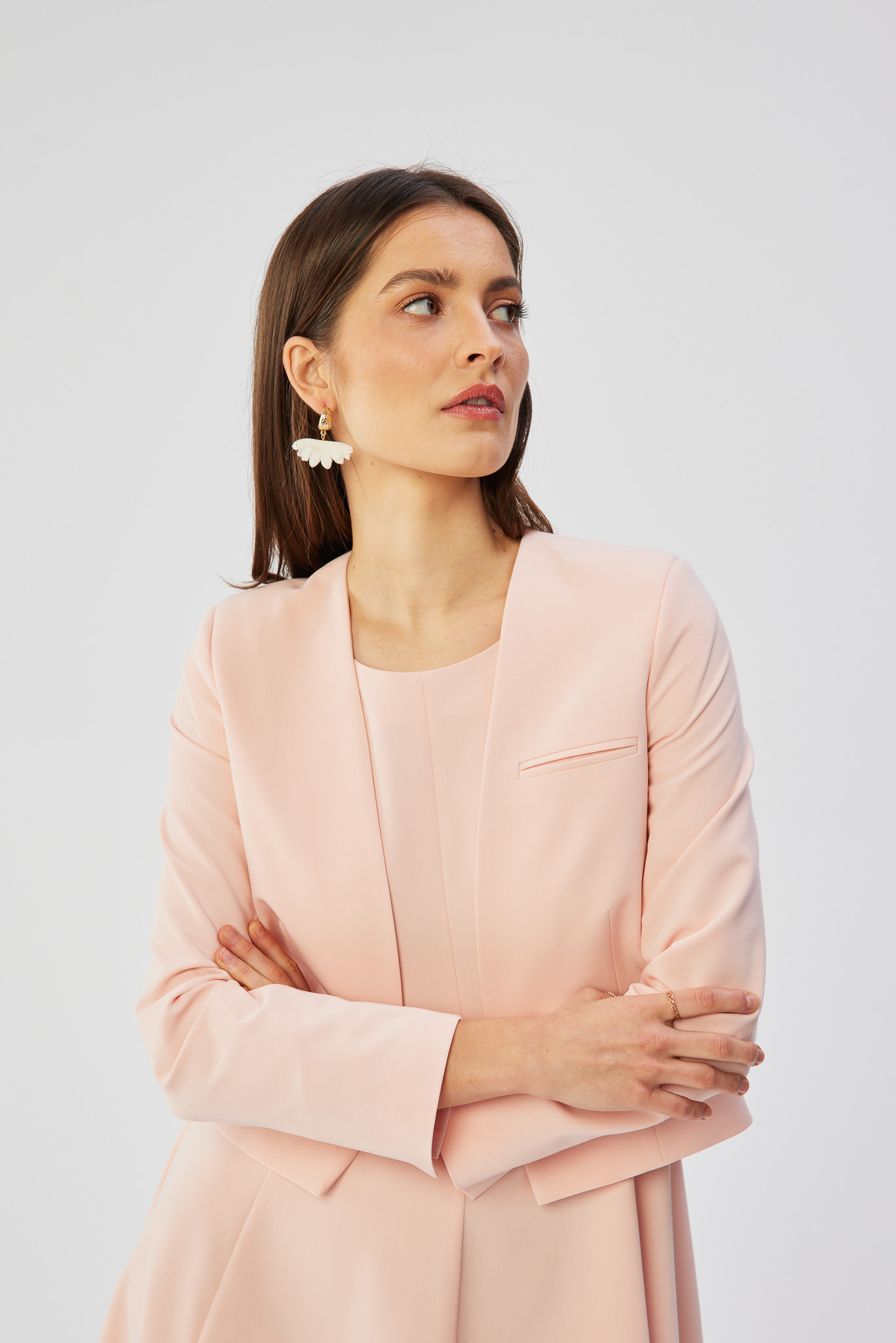 Marynarka Model S368 Powder Pink - Stylove193407 - Różowy