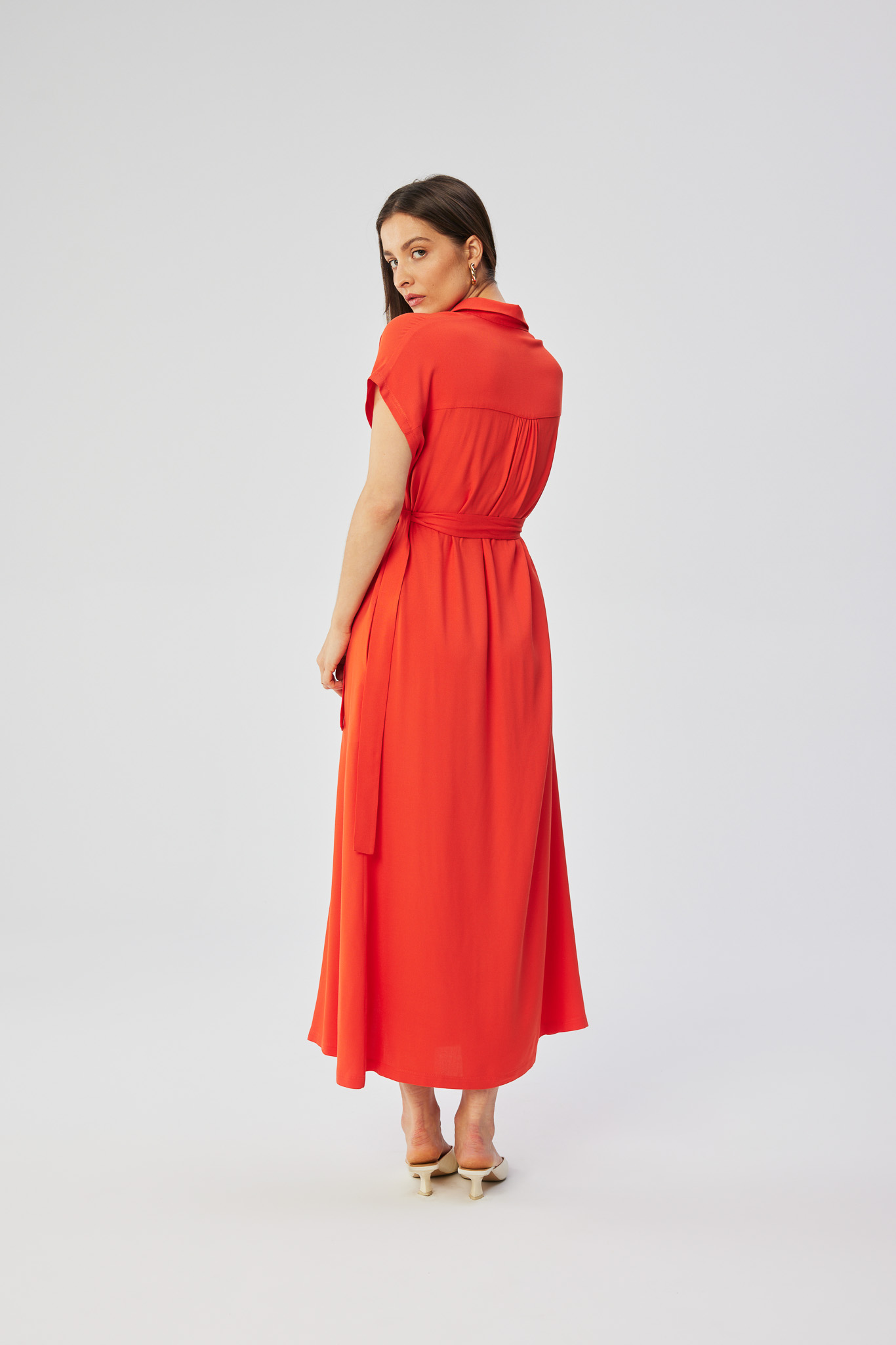 Sukienka Model S364 Coral - Stylove193424 - Czerwony - obrazek 2