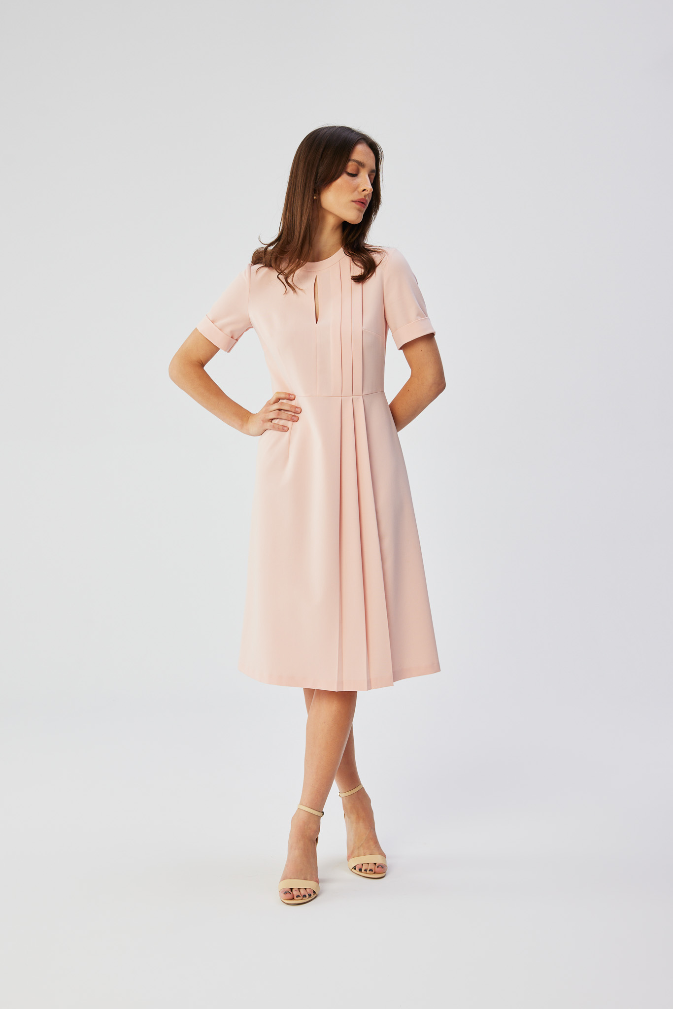 Sukienka Model S361 Powder Pink - Stylove193436 - Różowy
