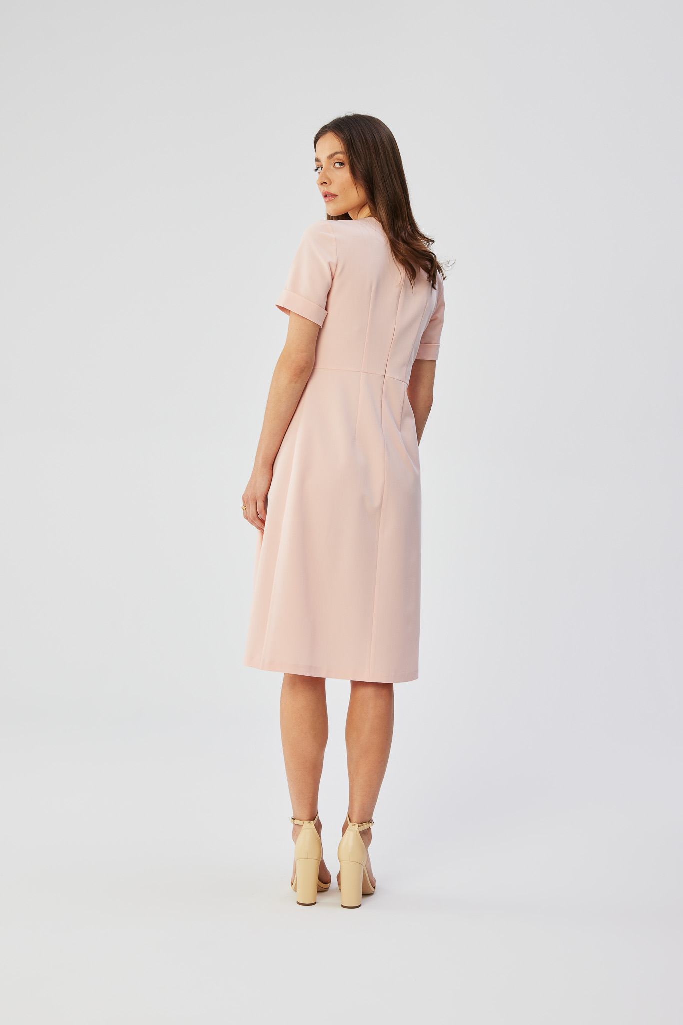 Sukienka Model S361 Powder Pink - Stylove193436 - Różowy - obrazek 2