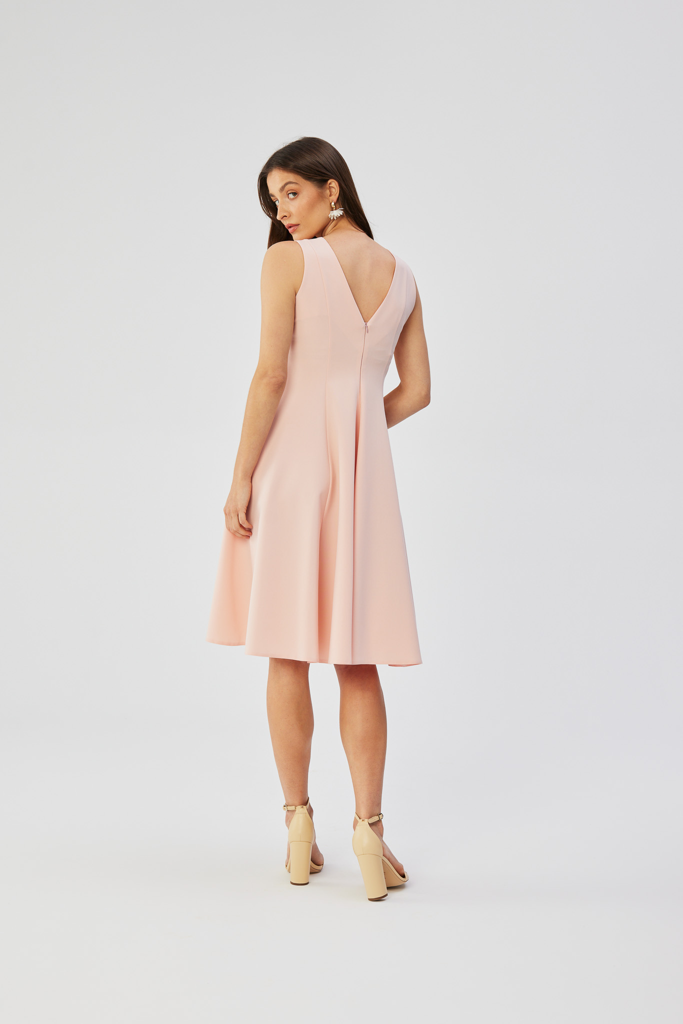 Sukienka Model S358 Powder Pink - Stylove193452 - Różowy - obrazek 3