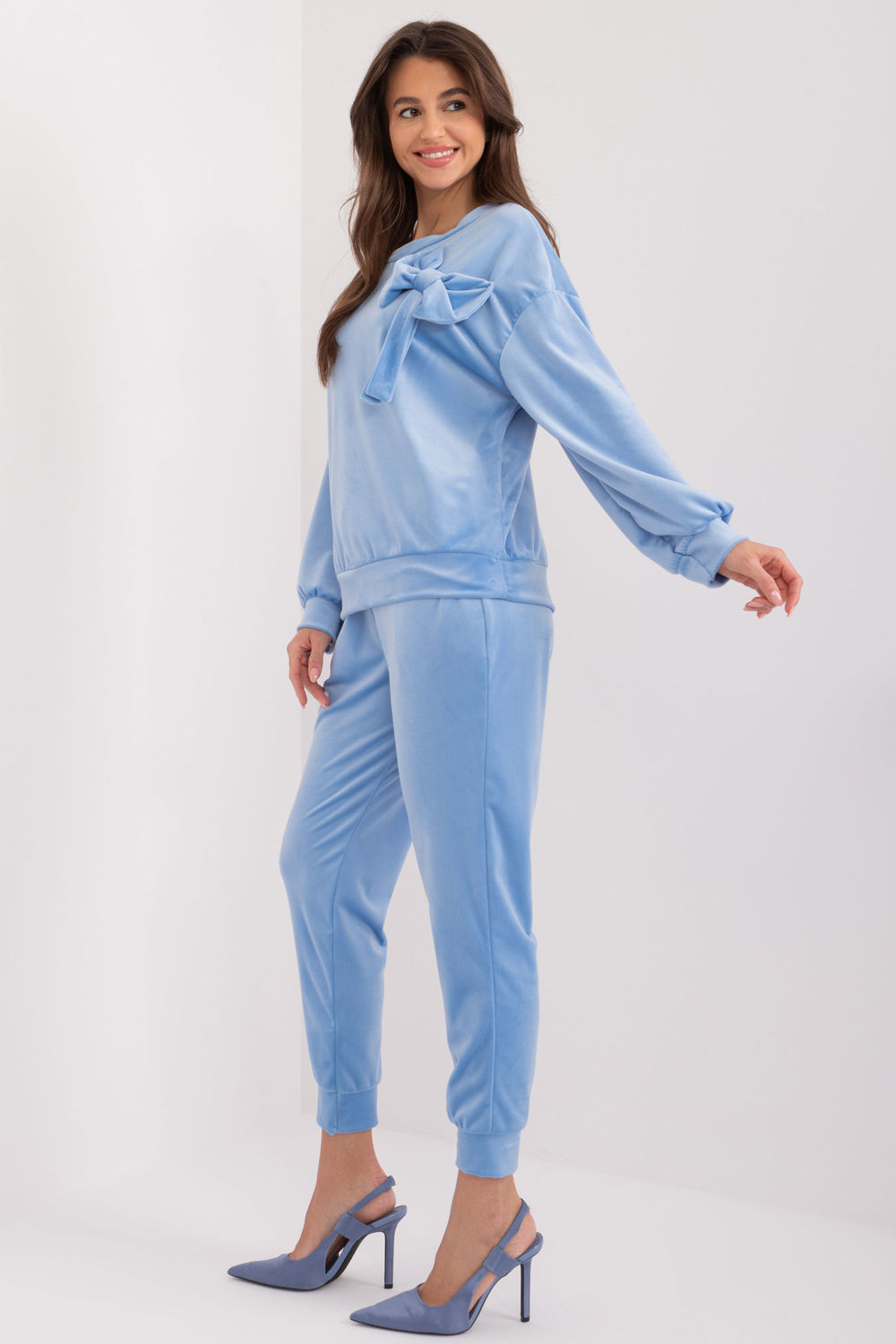 Spodnie Komplet Model DHJ-KMPL-8870.59 Light Blue - Italy Moda193482 - Niebieski - obrazek 2