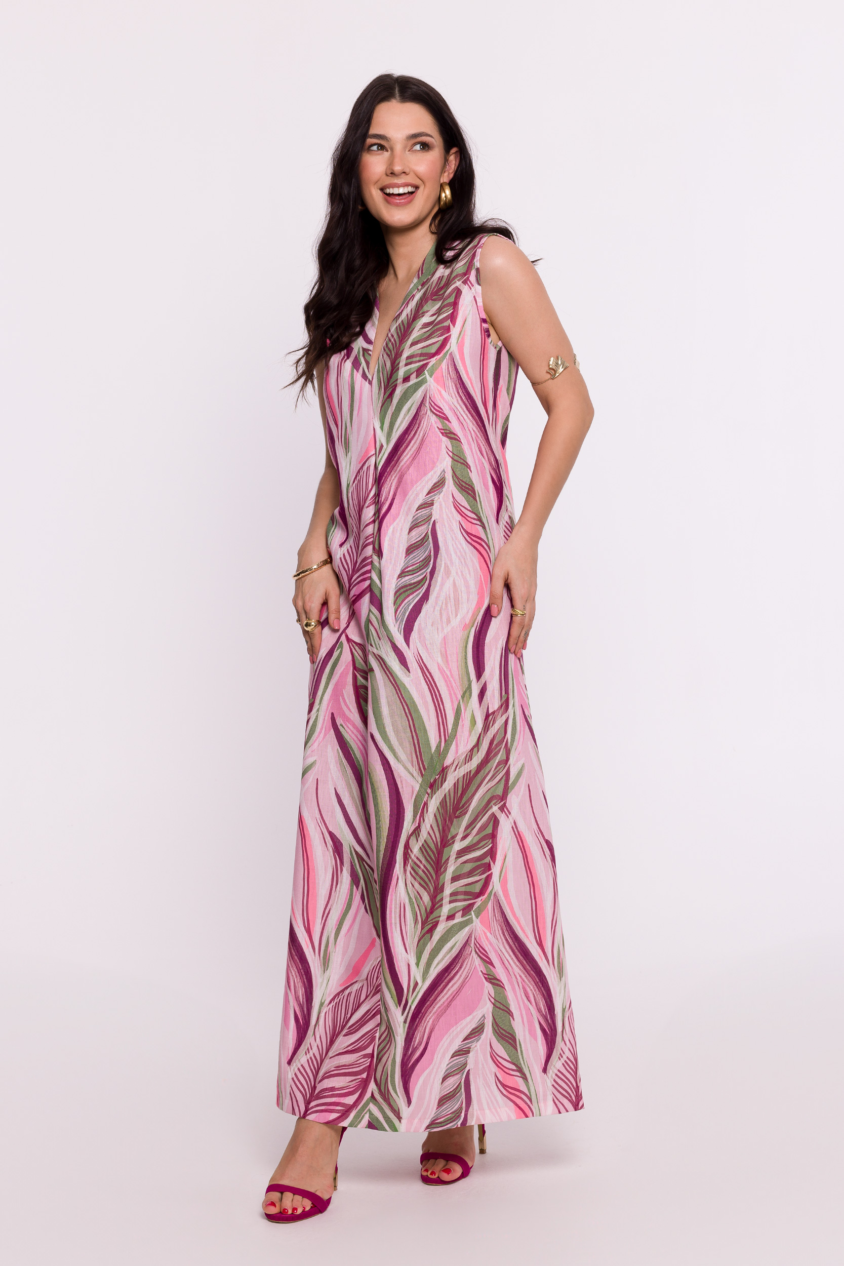 Sukienka Model B283 Model 1 - BeWear193684 - Wielokolorowy