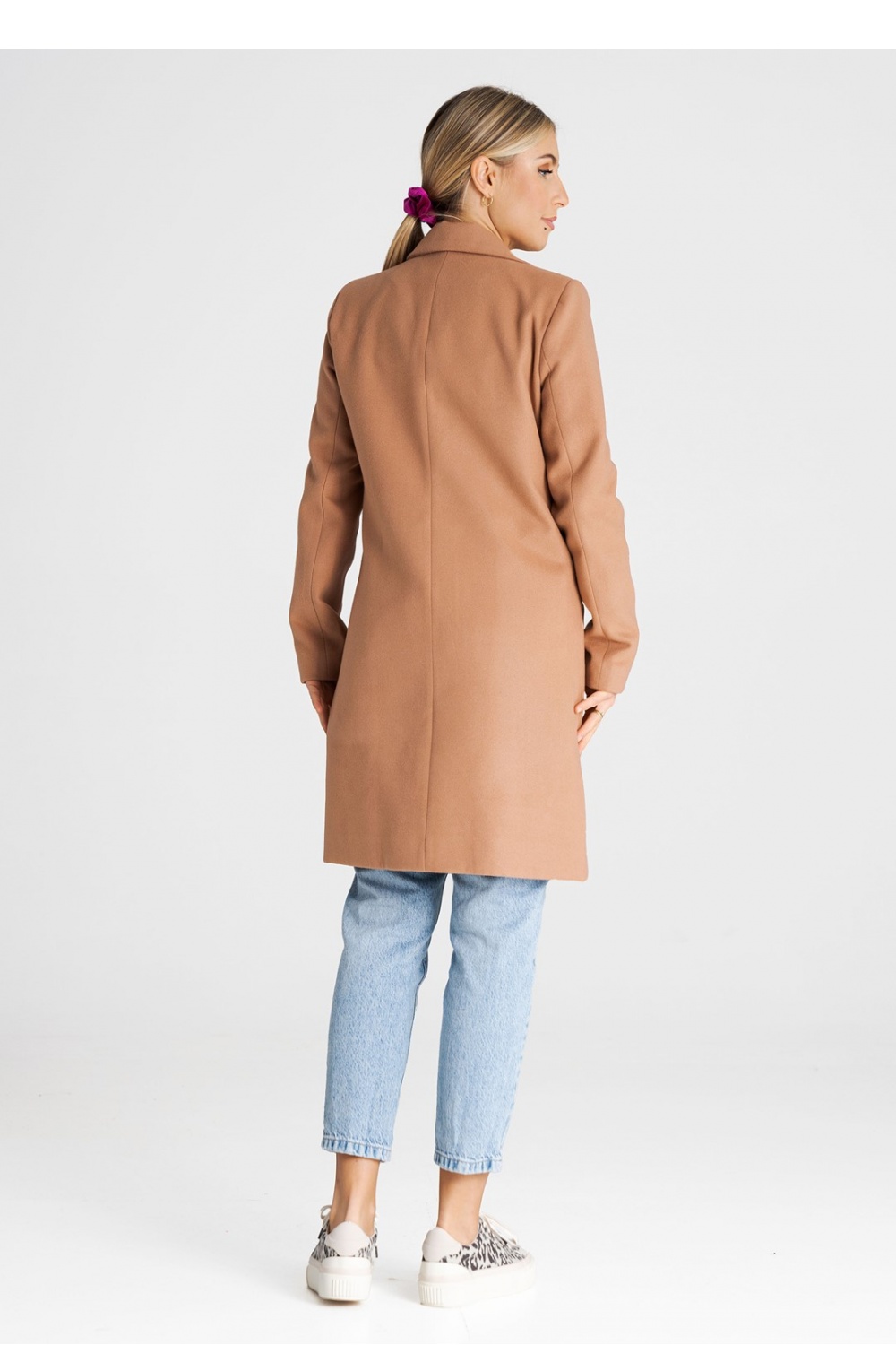 Płaszcz Damski Model M989 Beige - Figl194797 - Beżowy - obrazek 3