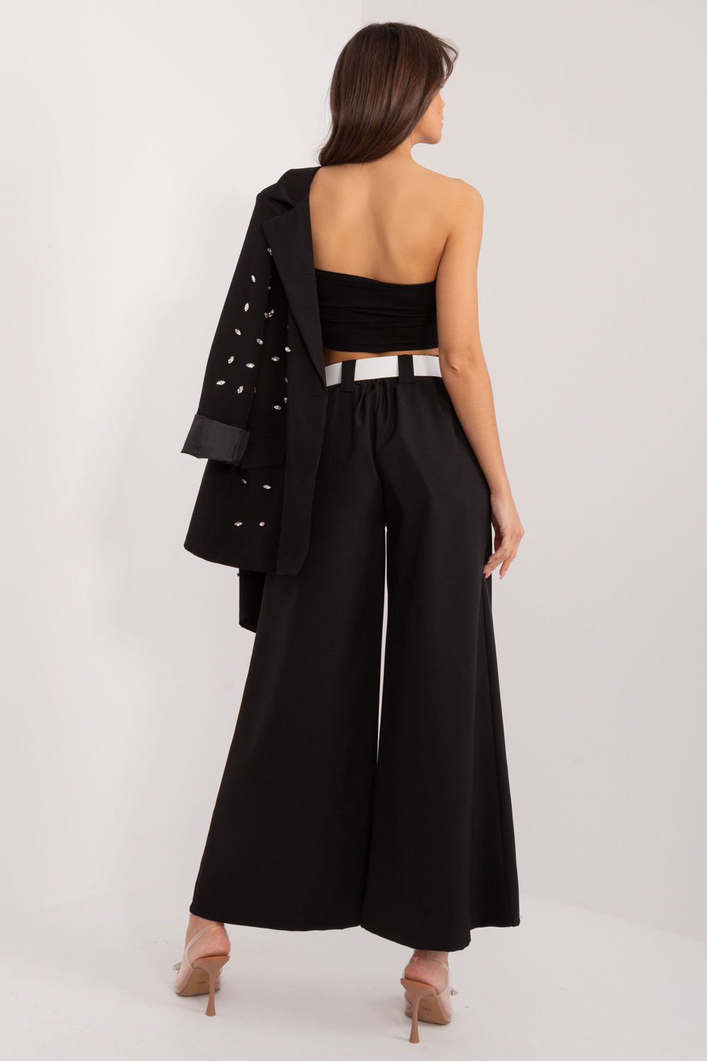 Spodnie Damskie Model DHJ-SP-5583.97 Black - Italy Moda195313 - Czarny - obrazek 3