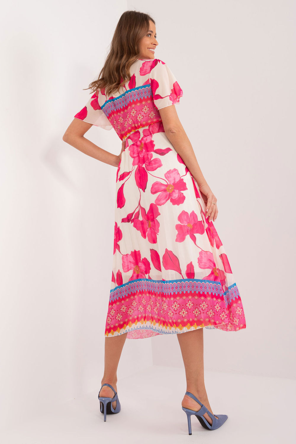 Sukienka Model DHJ-SK-11331-5.19 Dark Pink - Italy Moda196594 - Różowy - obrazek 3