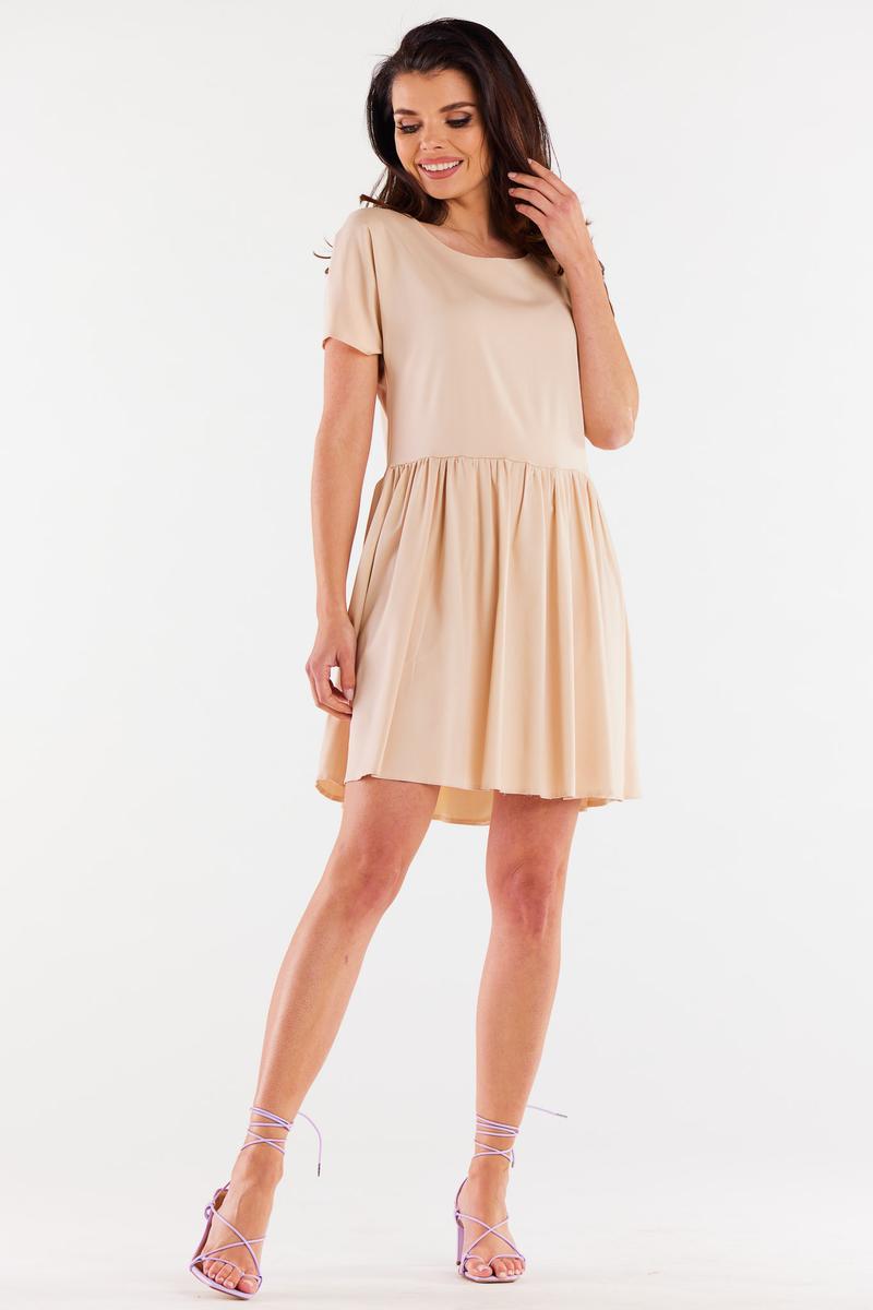 Sukienka Model A517 Beige - awama196610 - Beżowy - obrazek 4