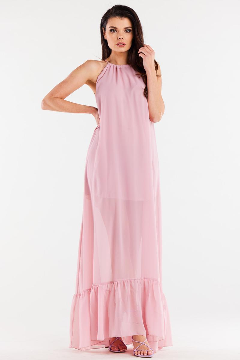 Sukienka Model A516 Powder Pink - awama196611 - Różowy
