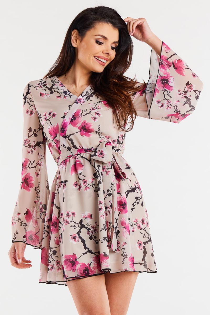 Sukienka Model A509 Cherry Flowers - awama196708 - Wielokolorowy
