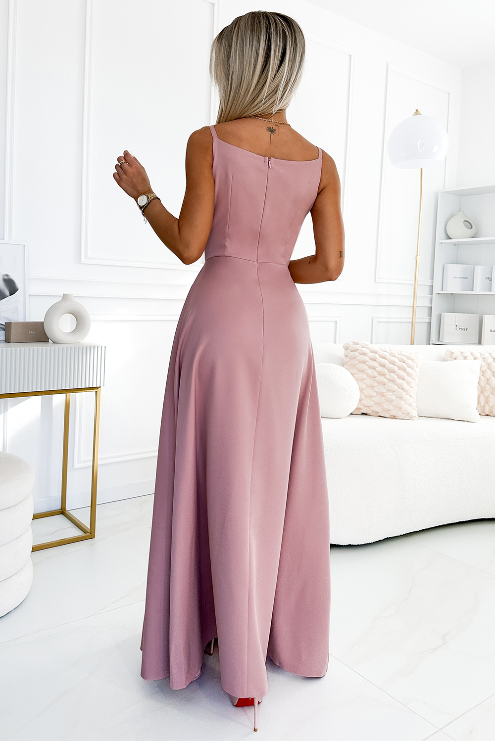 Sukienka Model Chiara 299-16 Dirty Pink - Numoco196828 - Różowy - obrazek 2