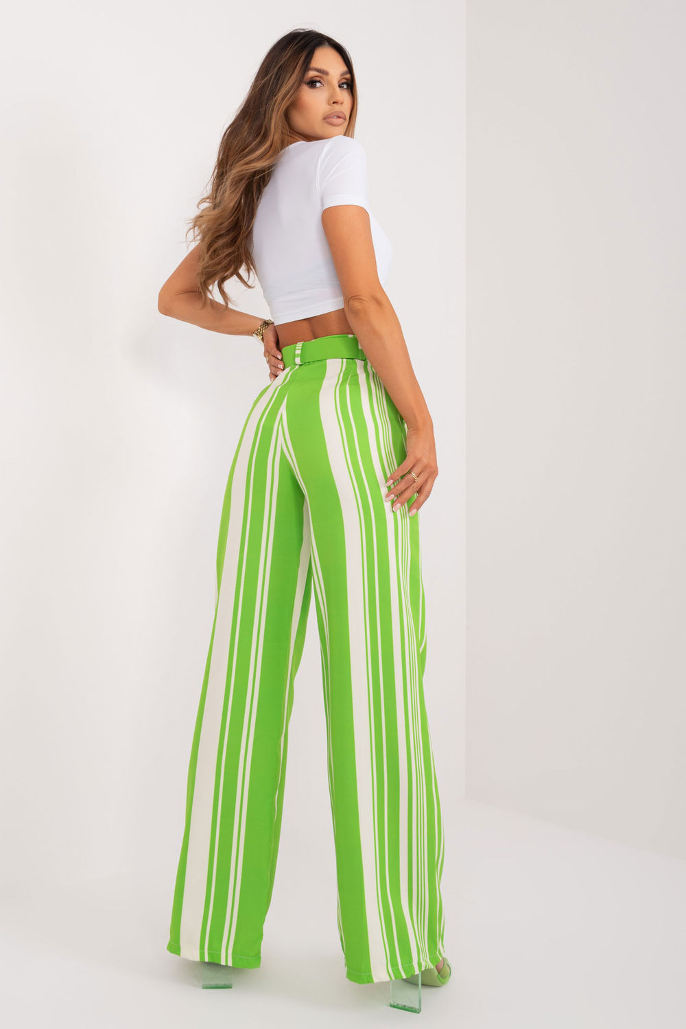 Spodnie Damskie Model DHJ-SP-5077.68 Light Green - Italy Moda197041 - Zielony - obrazek 3