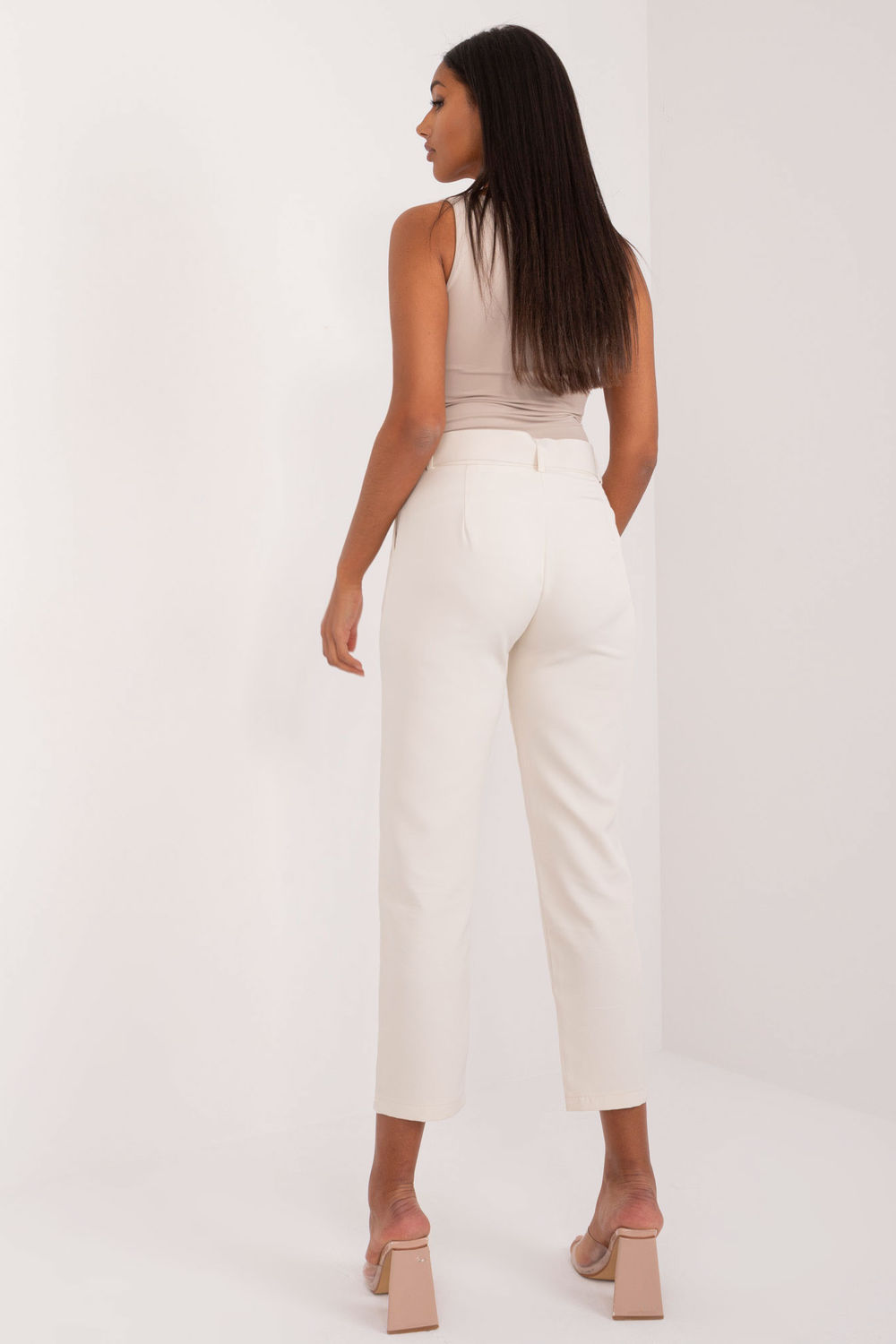 Spodnie Damskie Model TW-SP-BI-22880-2.47 Light Beige - Och Bella197065 - Beżowy - obrazek 3