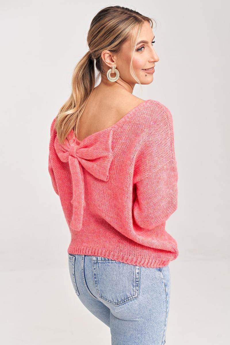 Sweter Damski Model M993 Coral - Figl197341 - Różowy - obrazek 2