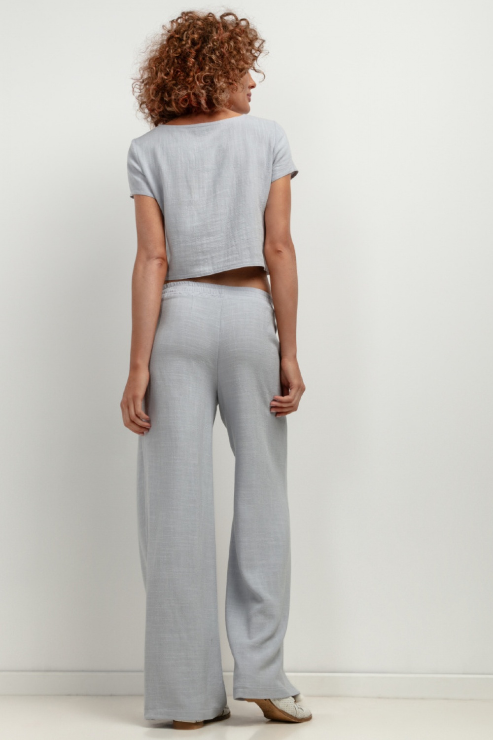 Spodnie Damskie Model T404 Grey Melange - Tessita198552 - Szary - obrazek 2