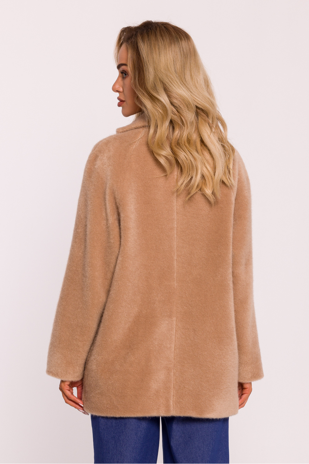 Płaszcz Damski Model MOE808 Beige - Moe199654 - Beżowy - obrazek 3