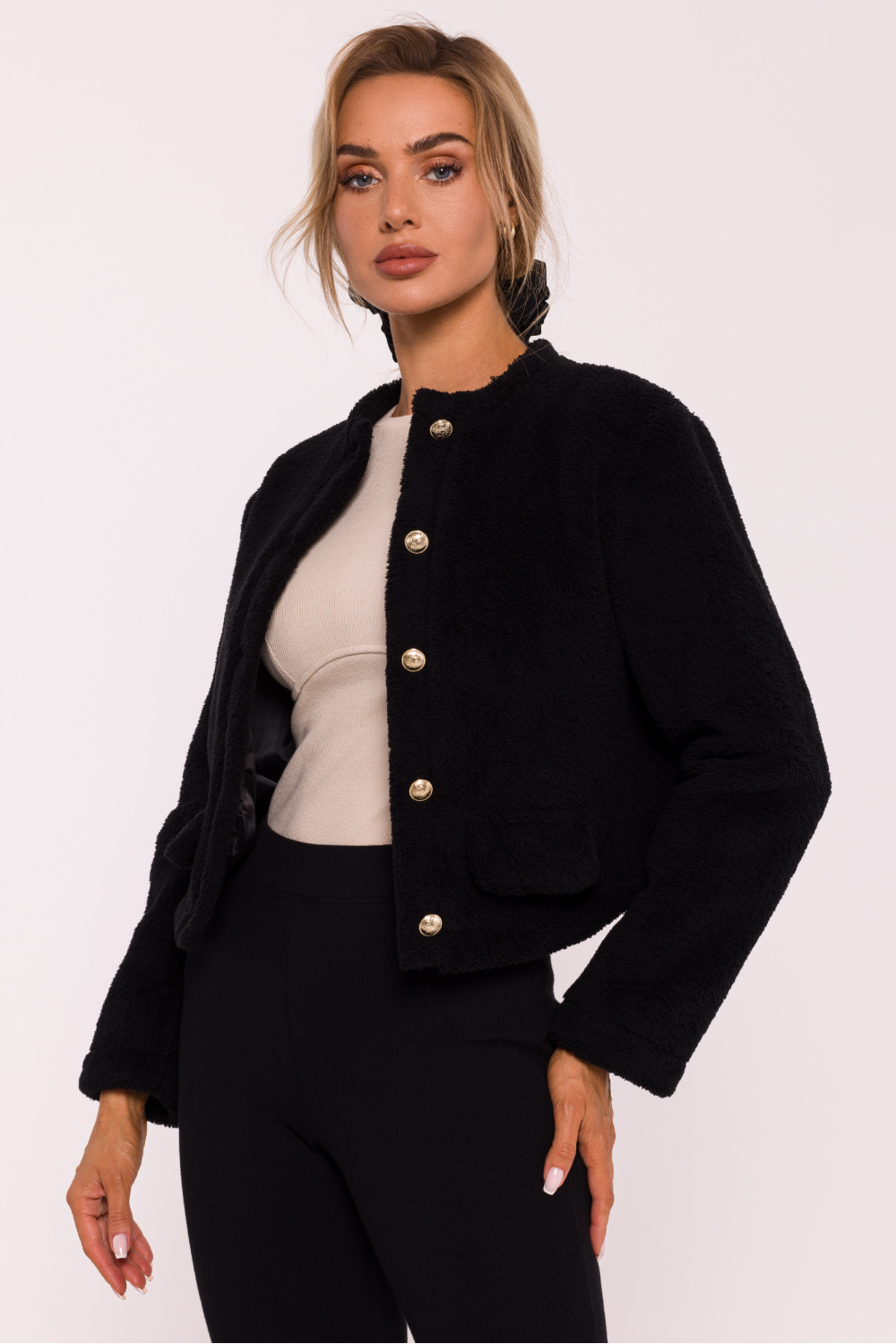 Bluza Damska Model MOE807 Black - Moe199656 - Czarny