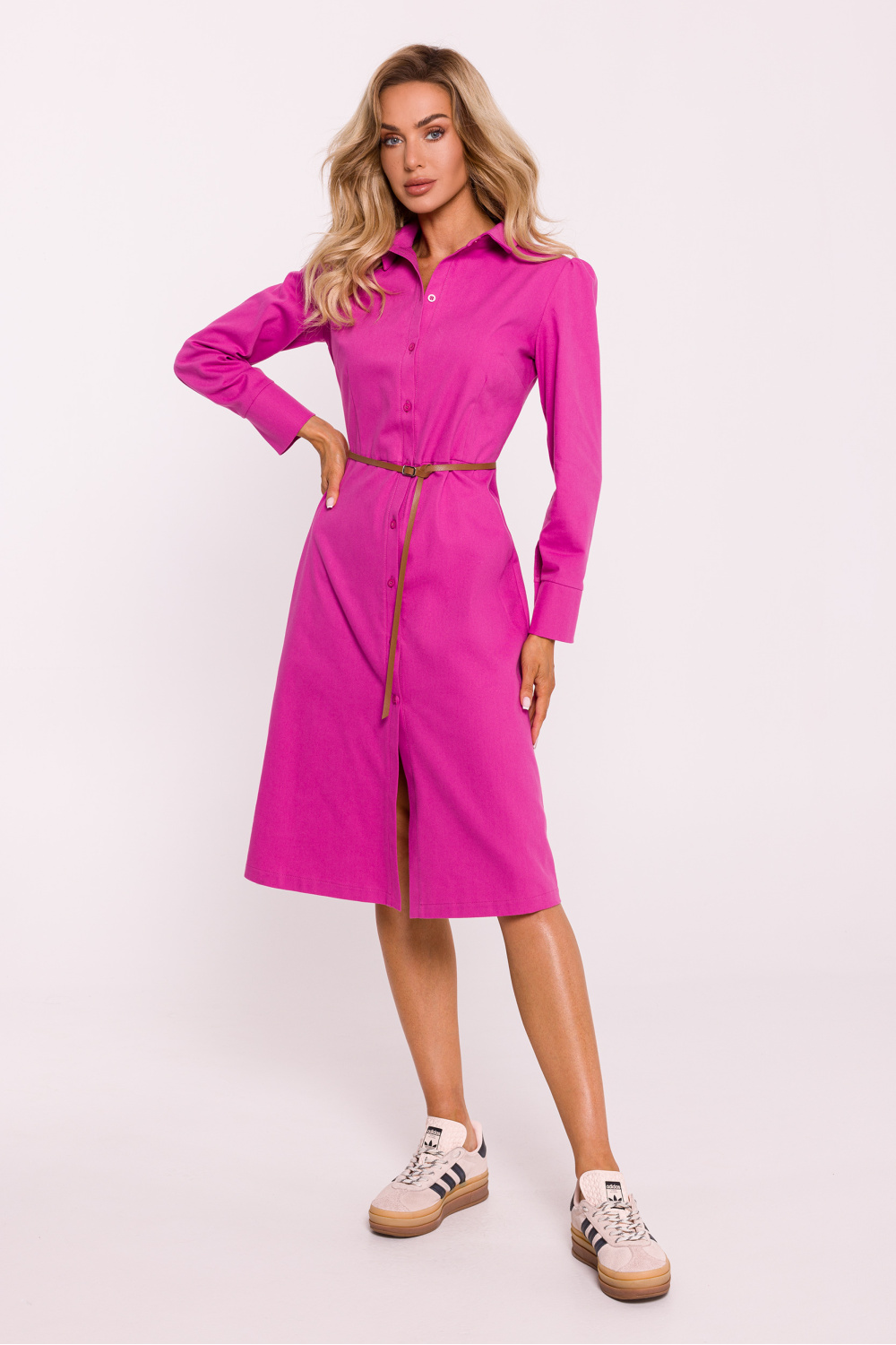 Sukienka Model MOE804 Pink - Moe199664 - Różowy