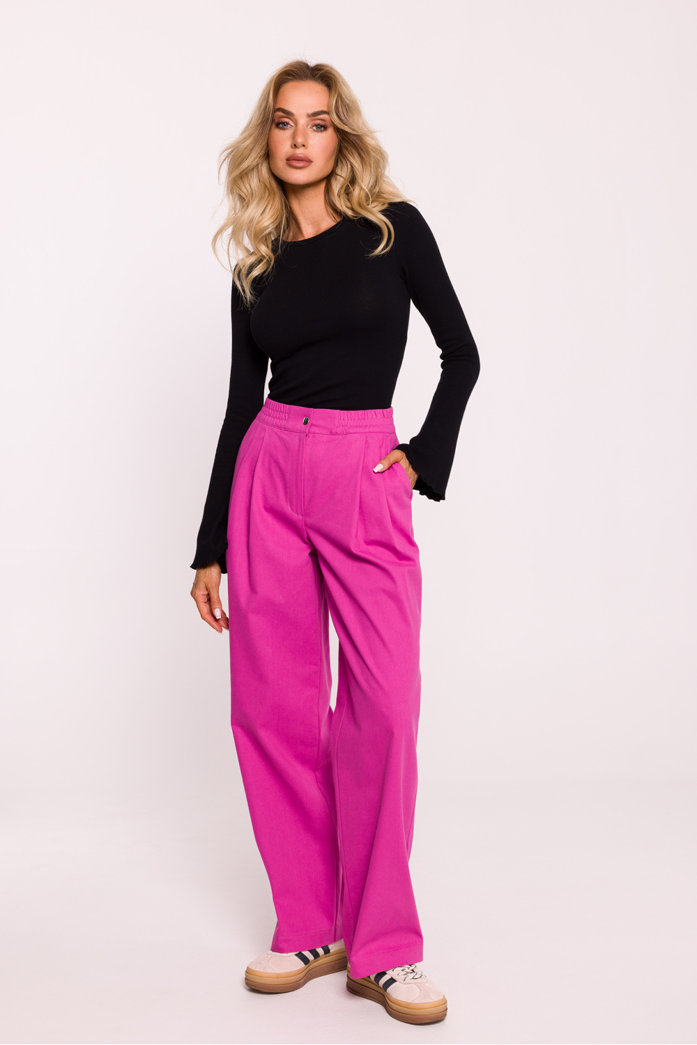 Spodnie Damskie Model MOE799 Pink - Moe199679 - Różowy